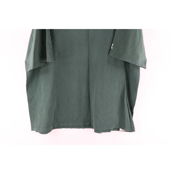 Russell Athletic Mens Size XL Faded Blank Short Sleeve T-Shirt Green Cotton - Picture 3 of 8